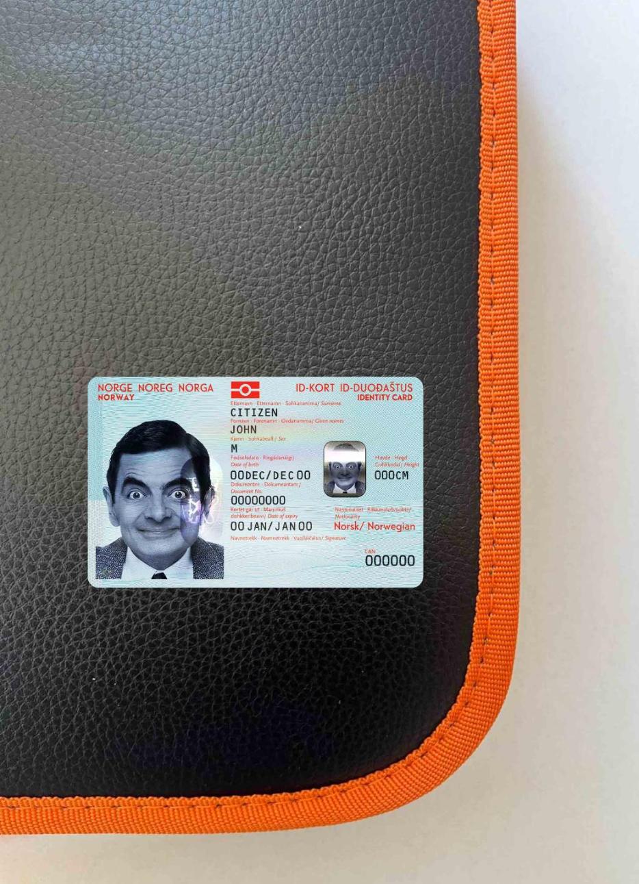 Printable Norway ID photolook example